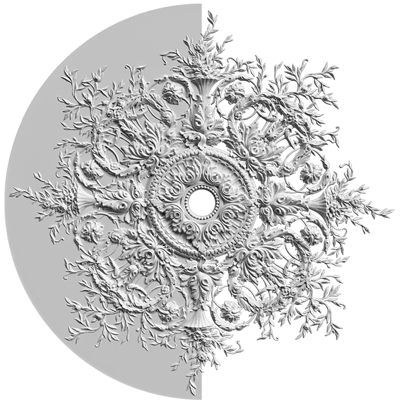 Розетка орнаментальная SR29N/V (наборная, накладная/врезная)