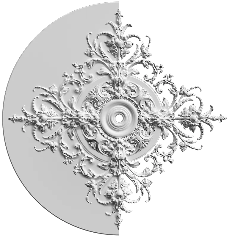 Розетка орнаментальная SR24N/V (наборная, накладная/врезная)