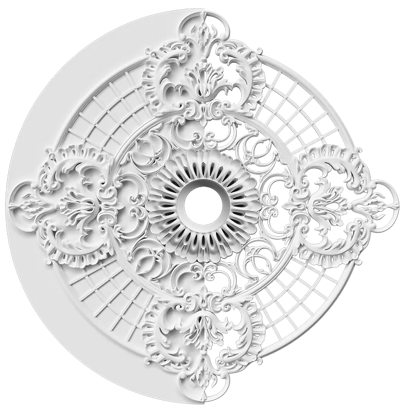 Розетка орнаментальная SR206N/V (наборная, накладная/врезная)