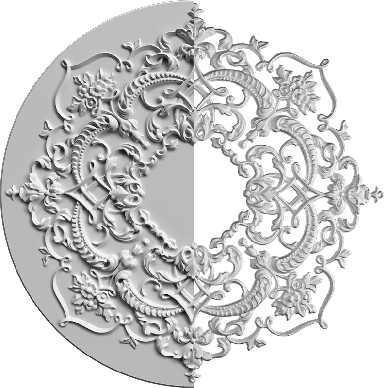 Розетка орнаментальная SR60N/V (накладная/врезная)