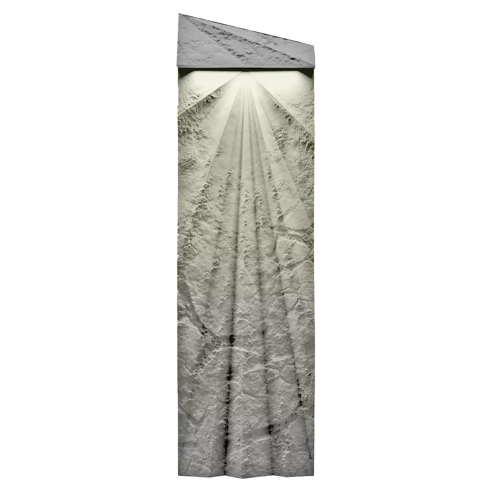 Гипсовый светильник OBSIDIO Right (теплый свет)