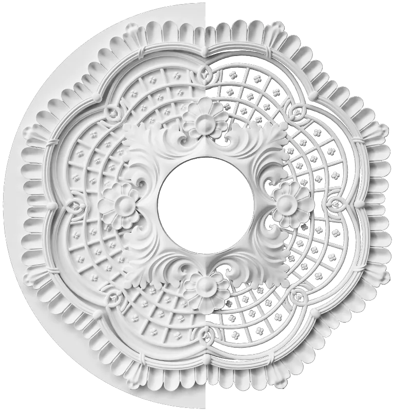 Розетка орнаментальная SR212N/V (накладная/врезная)