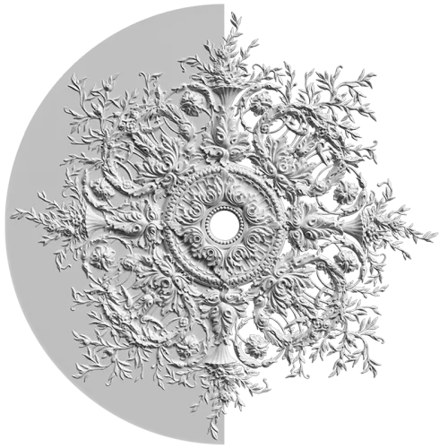 Розетка орнаментальная SR29N/V (наборная, накладная/врезная)