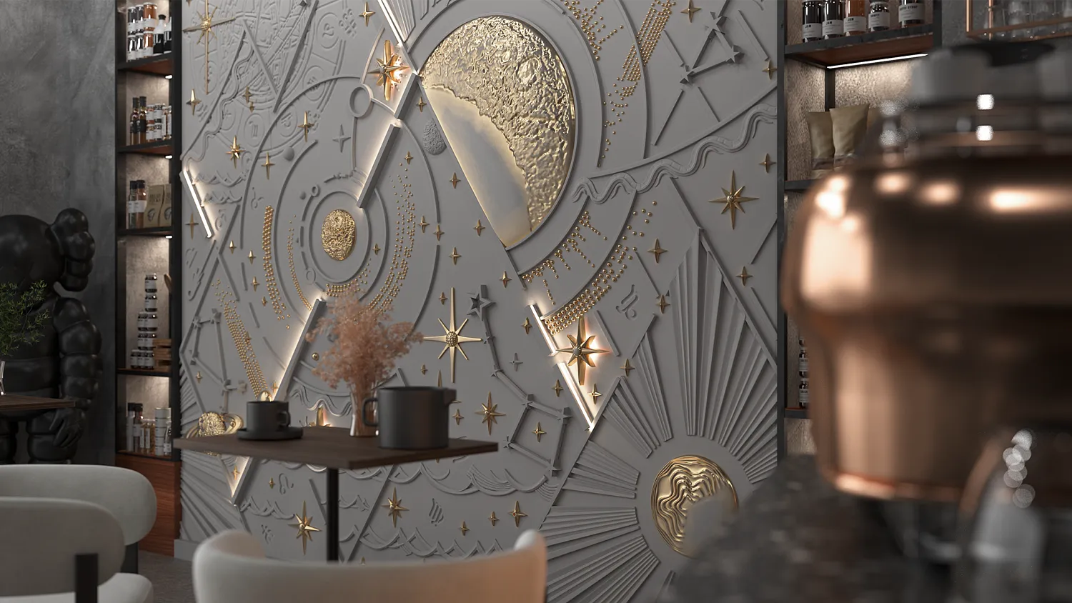 Гипсовое панно KASSIOPEA