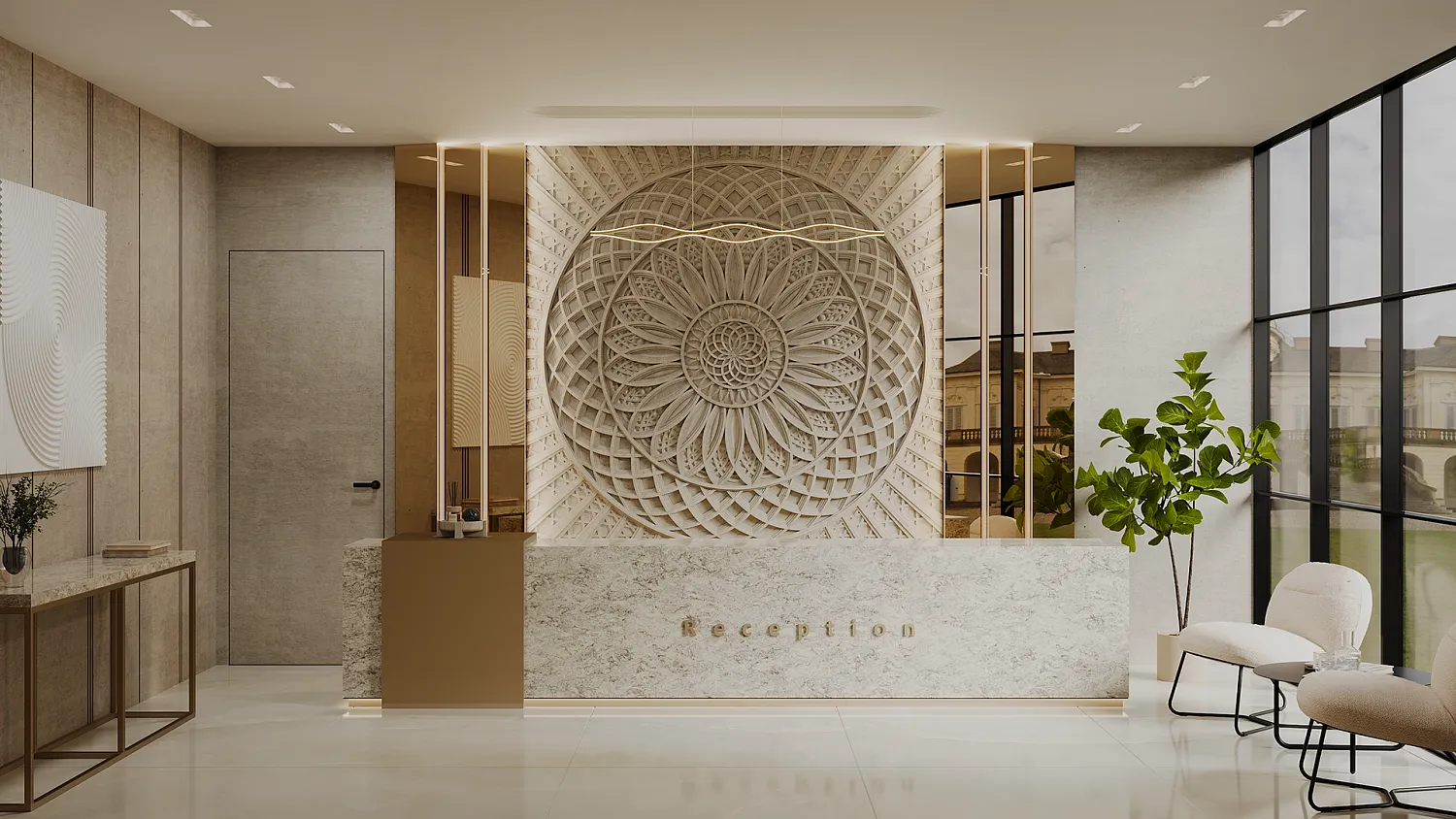 Гипсовое панно SHANGRILA