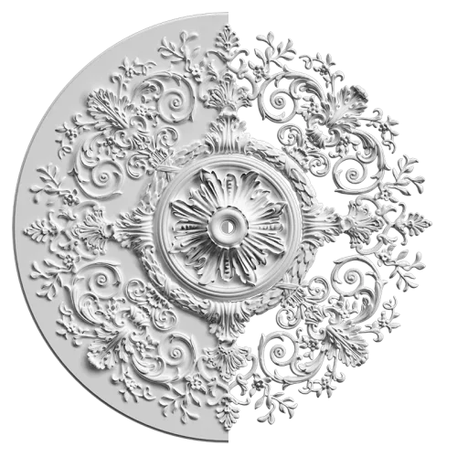 Розетка орнаментальная SR75N/V (наборная, накладная/врезная)