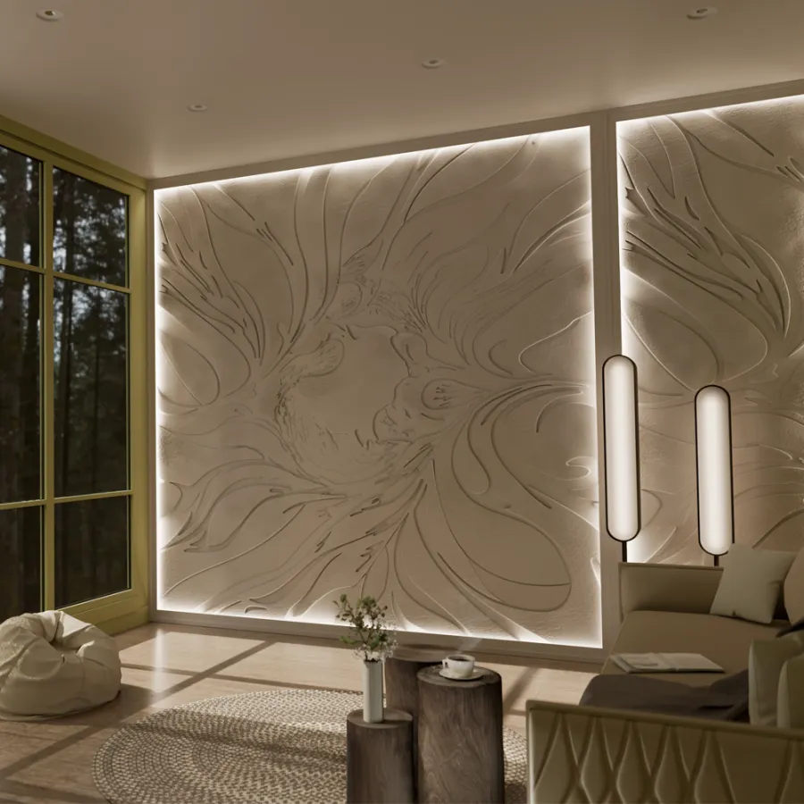 Гипсовое панно FRACTALITY