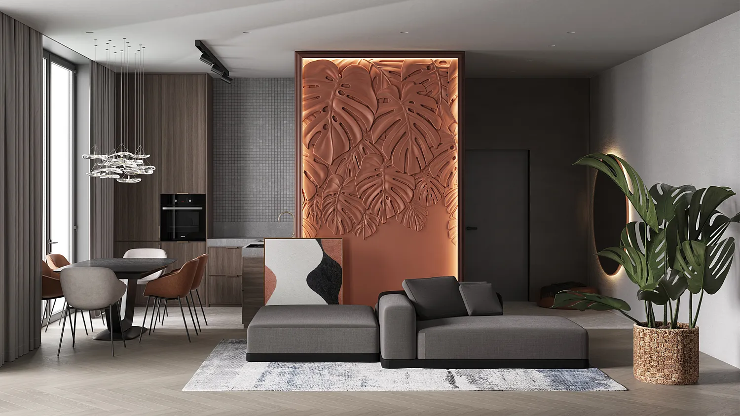 Гипсовое панно FLORIANNA