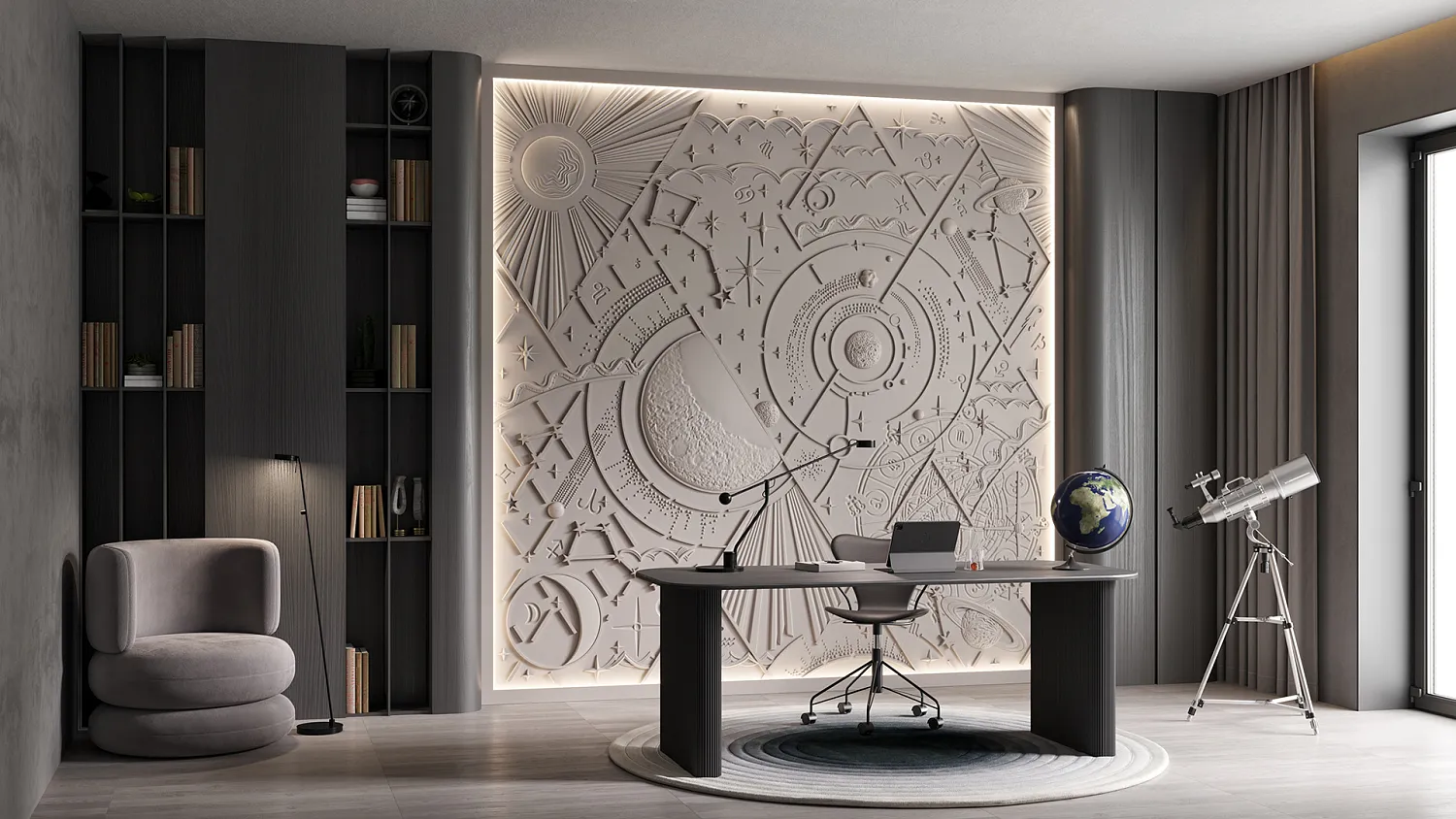 Гипсовое панно KASSIOPEA