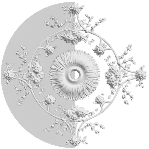 Розетка орнаментальная SR57N/V (накладная/врезная)