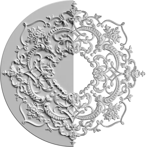 Розетка орнаментальная SR60N/V (накладная/врезная)