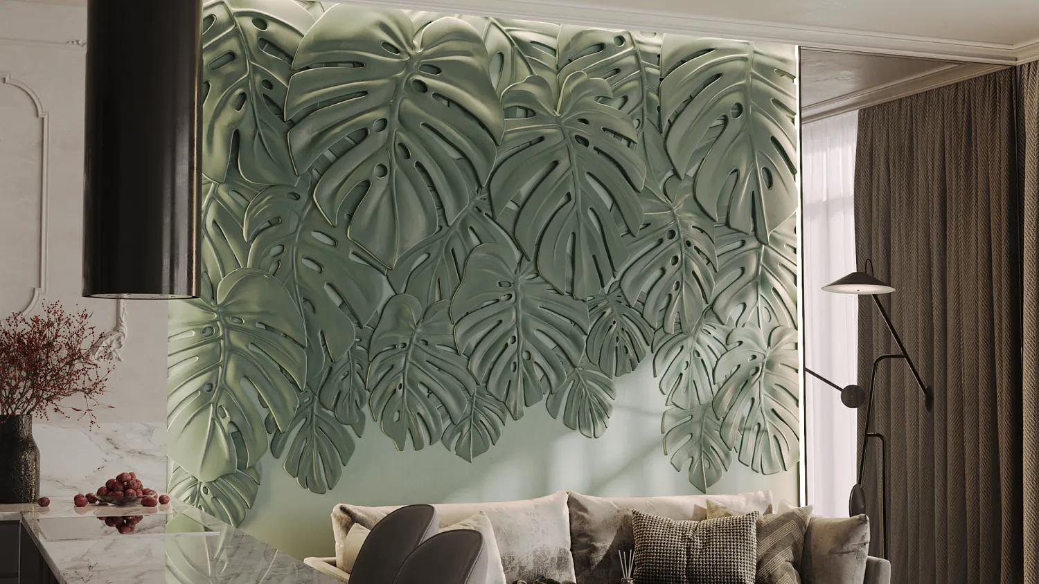 Гипсовое панно FLORIANNA