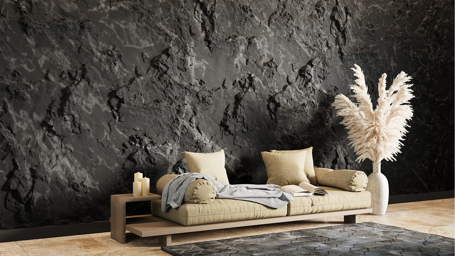 Гипсовое панно BASALT