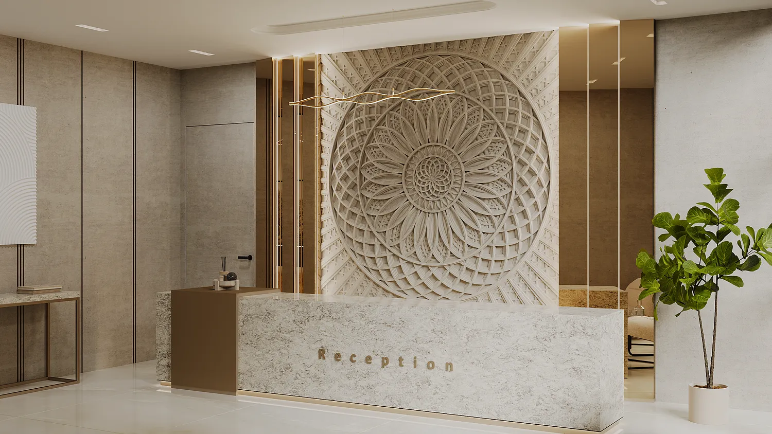 Гипсовое панно SHANGRILA