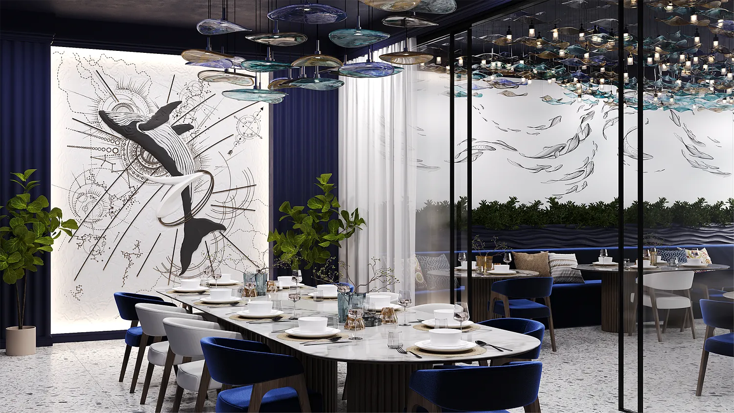 Гипсовое панно LEVITATION