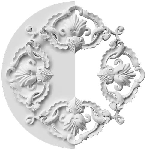 Розетка орнаментальная SR215N/V (накладная/врезная)