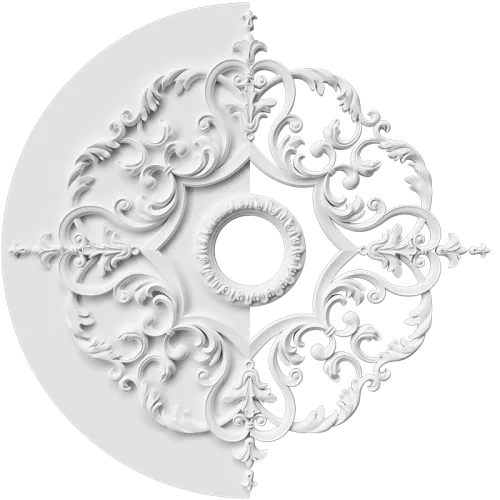 Розетка орнаментальная SR209N/V (наборная, накладная/врезная)