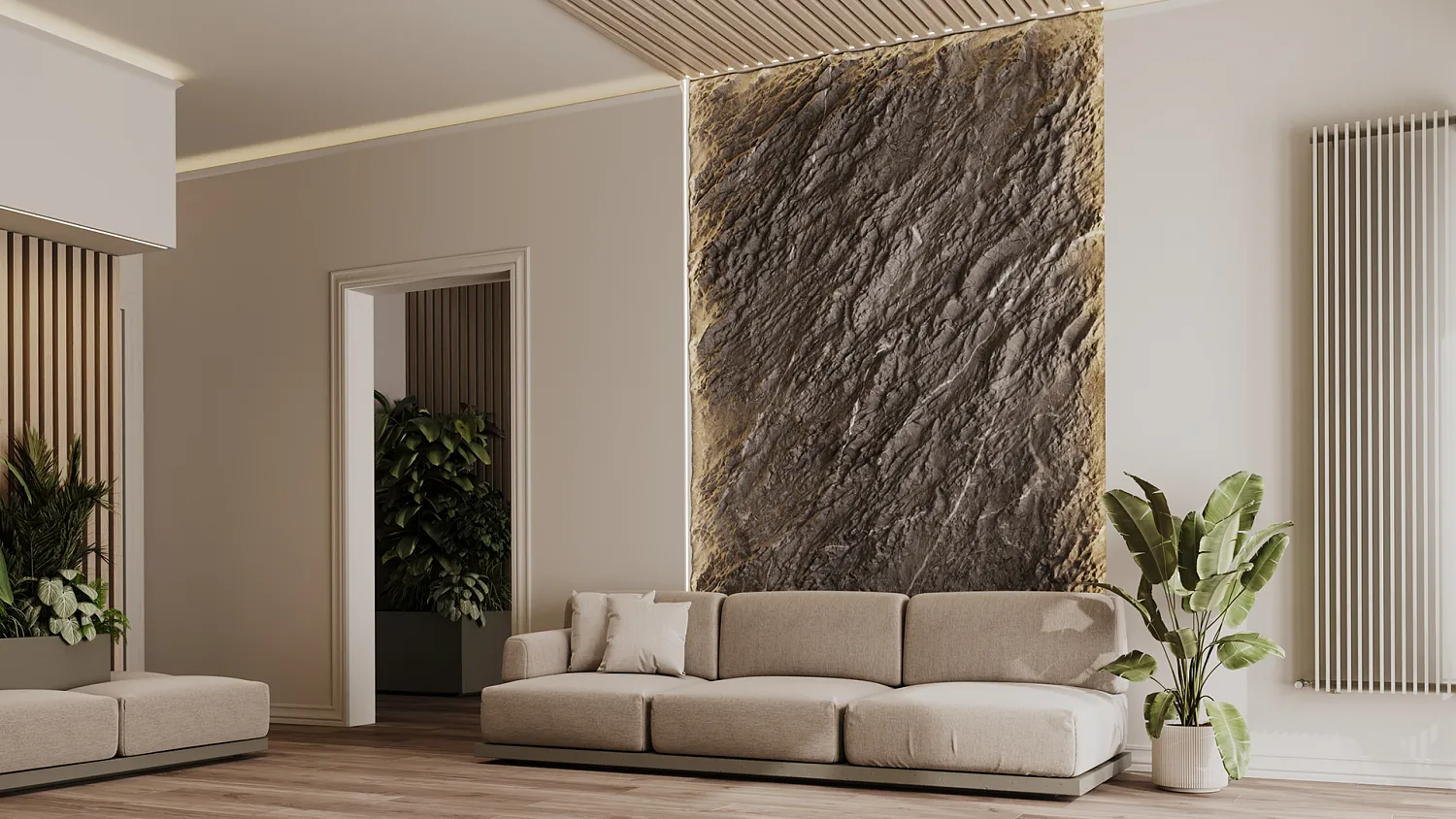Гипсовое панно TRAVERTINE