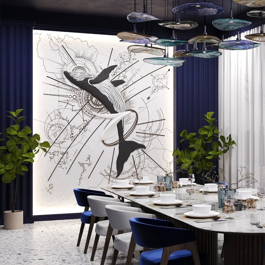 Гипсовое панно LEVITATION