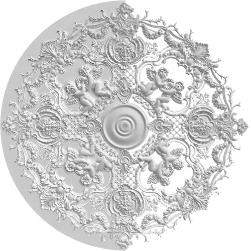 Розетка орнаментальная SR93N/V (наборная, накладная/врезная)