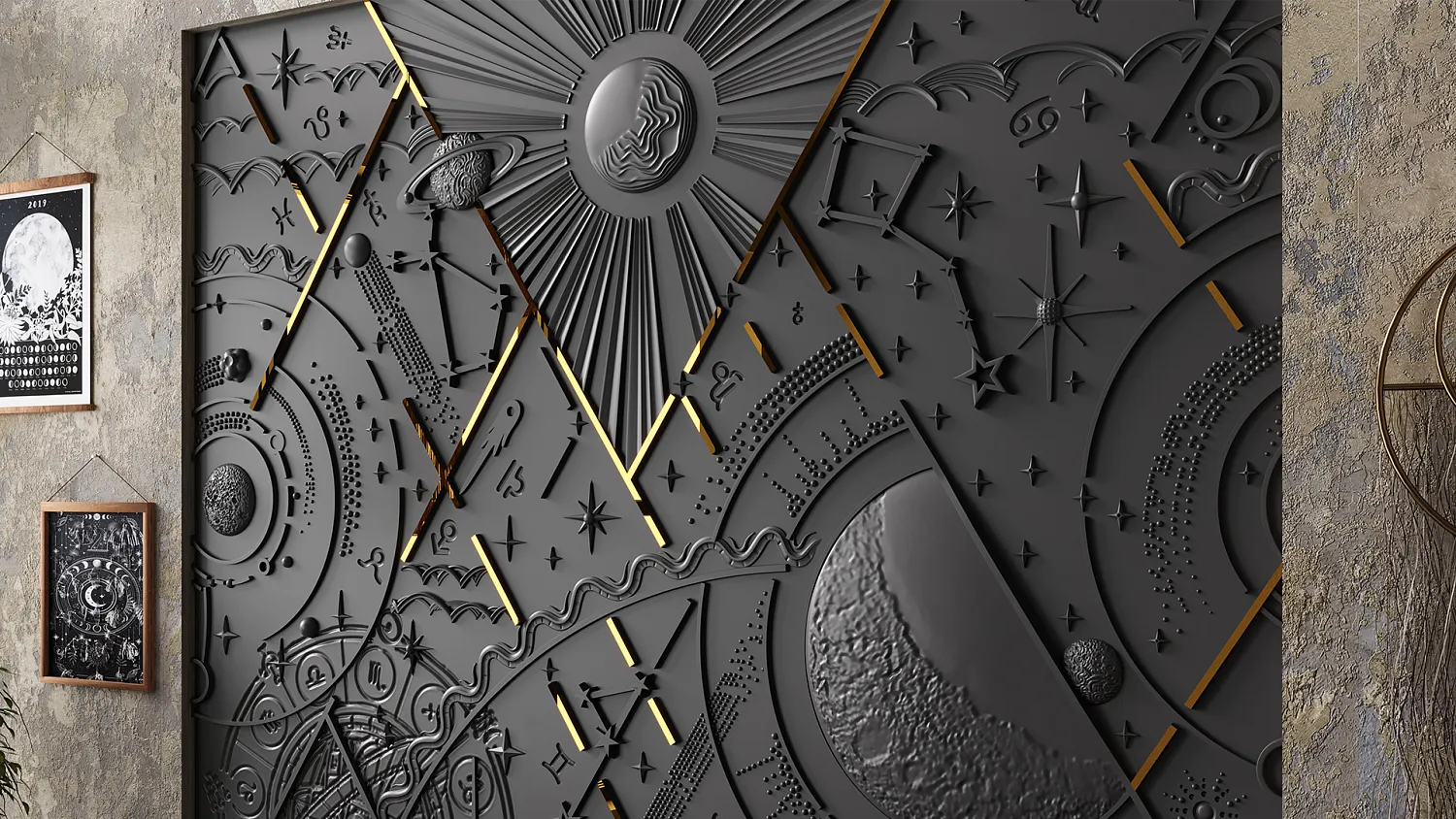 Гипсовое панно KASSIOPEA