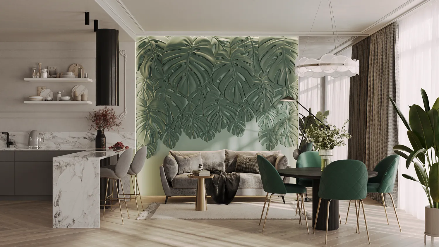 Гипсовое панно FLORIANNA