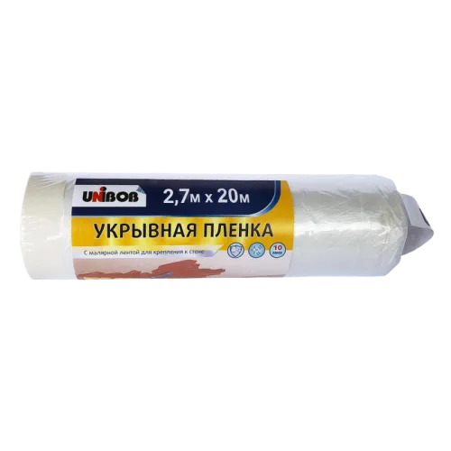 Пленка укрывная с малярной лентой UNIBOB 20 м