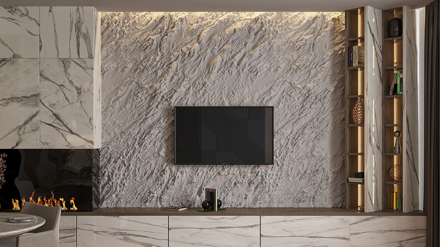 Гипсовое панно TRAVERTINE