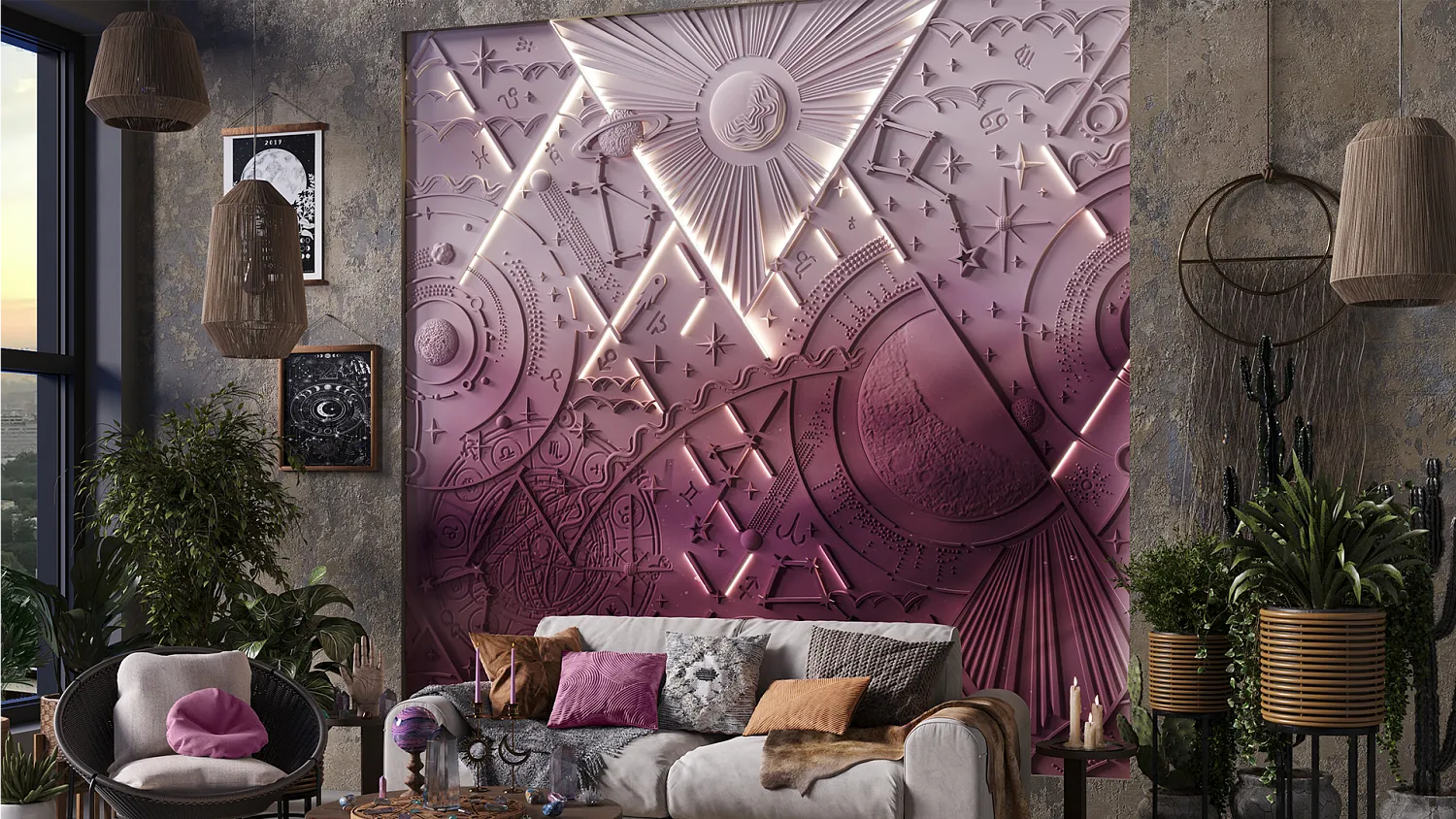 Гипсовое панно KASSIOPEA