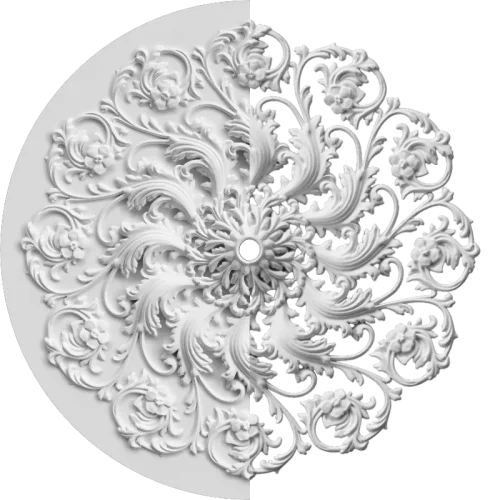 Розетка орнаментальная SR234N/V (накладная/врезная)